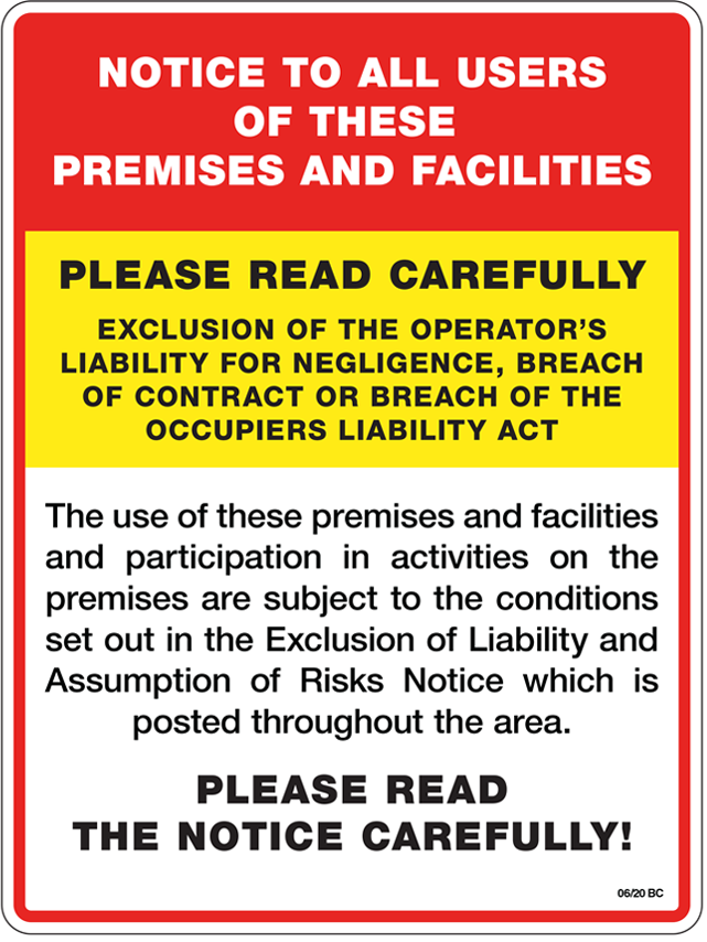 Exclusion of Liability