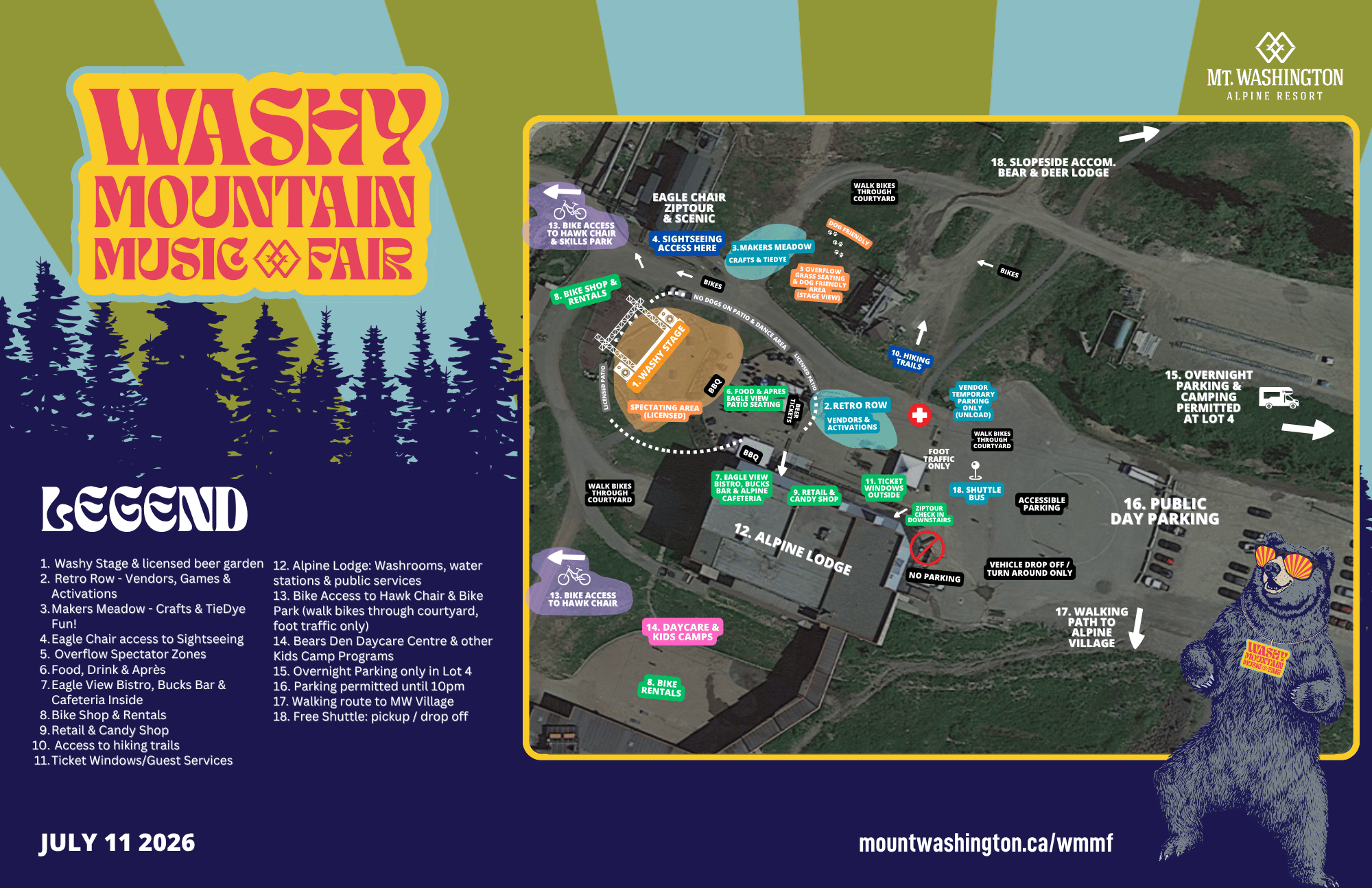 Washy Mountain Music Fair site map, page 1