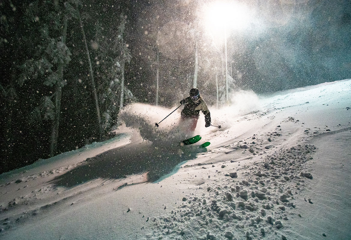 Night Riding and Skiing