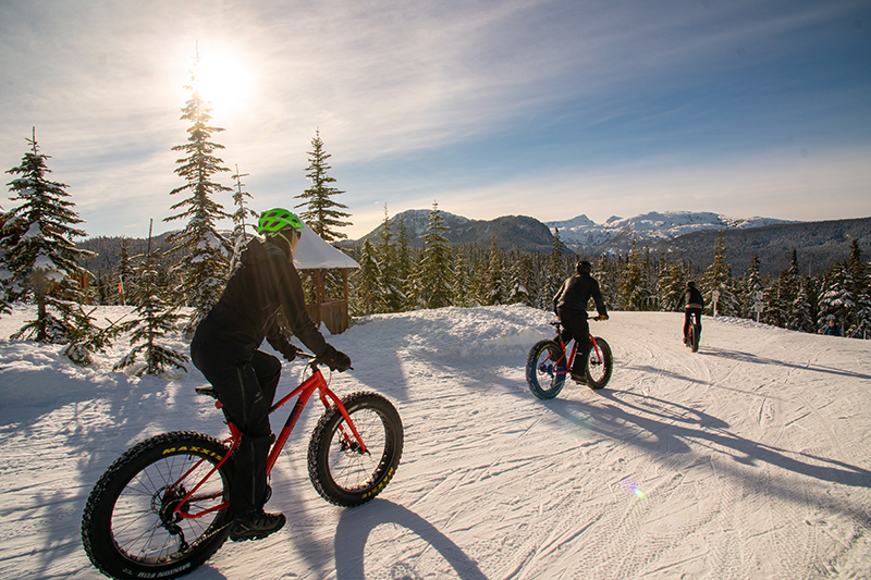 Fat biking on the Nordic trails